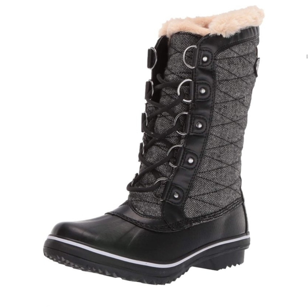 JBU by Jambu Lorna Encore Weather Ready Snow Boot, Color Black Herringbone